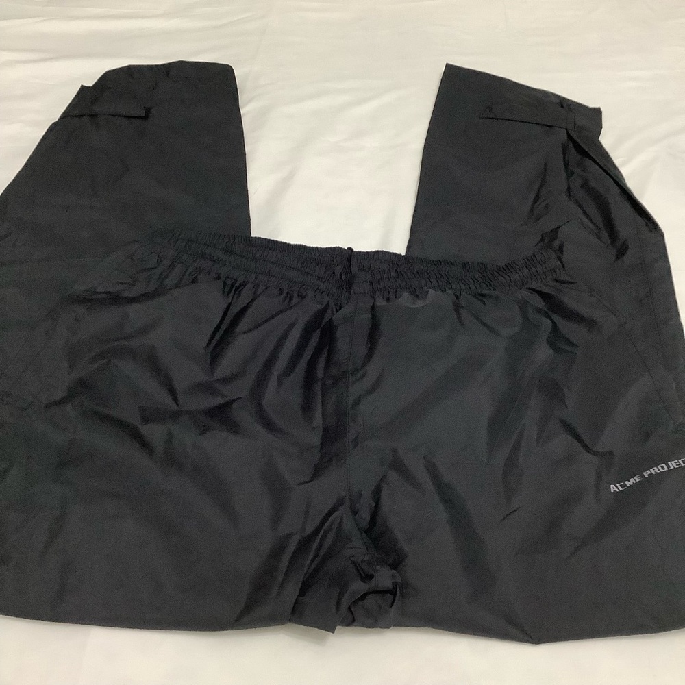 Women’s ACME PROJECTS Black Waterproof Rain Pants Size XL (W731)